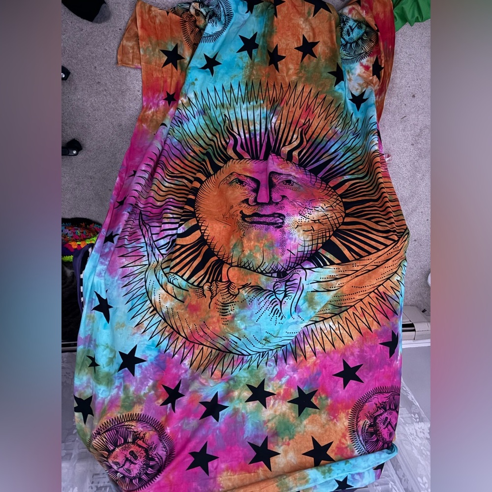 colorful sun tapestry